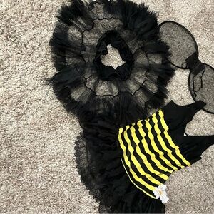 Bumblebee Striped Costume with Tulle tutu